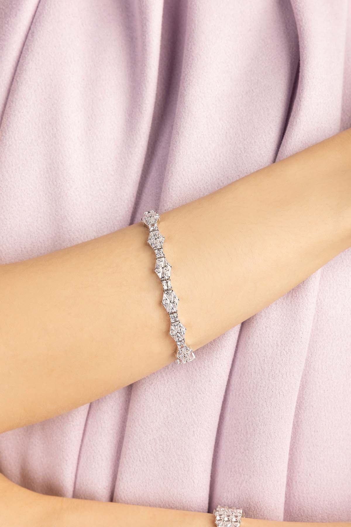 APM Monaco Art Deco Pavé Bracelet