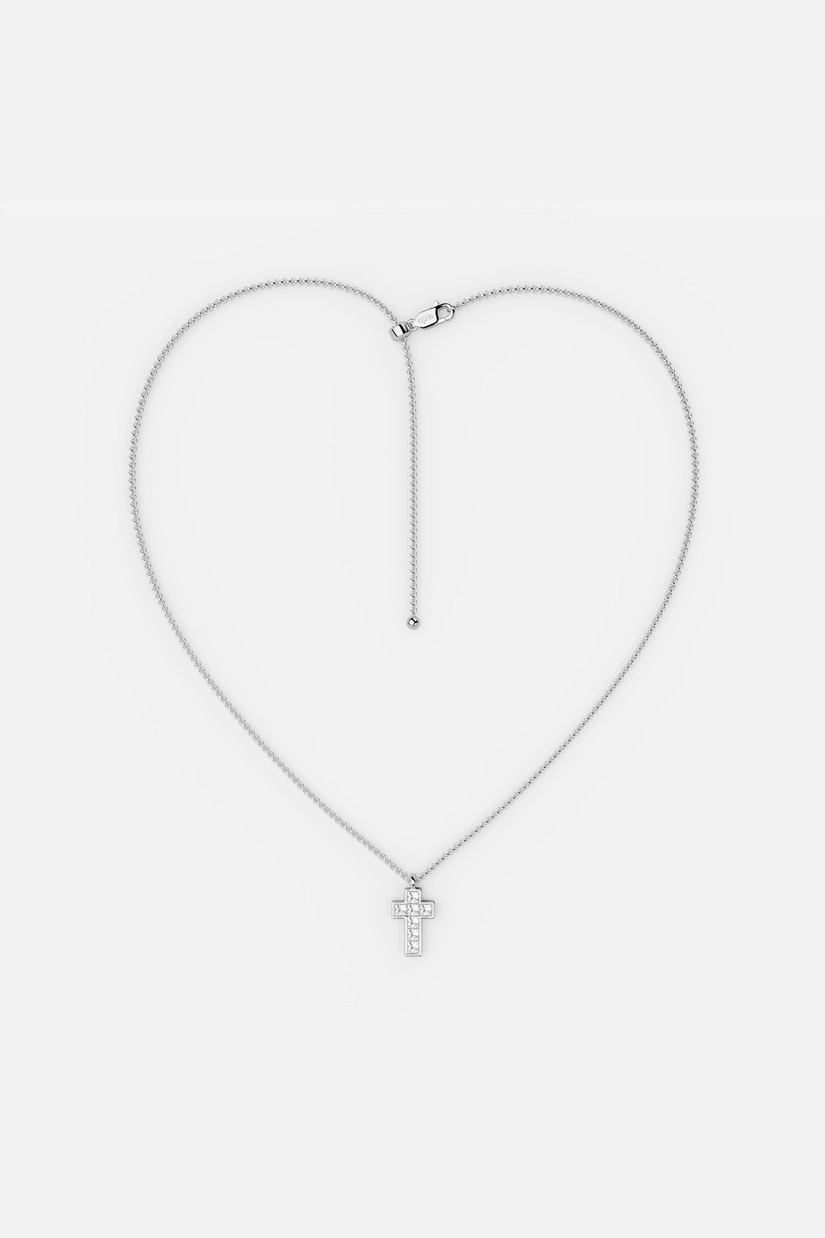 Lumière Pavé Cross Adjustable Necklace - APM Monaco