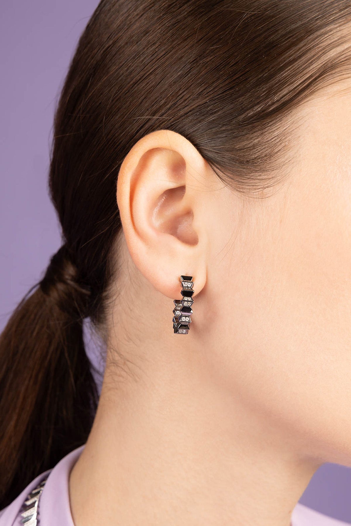 Subang Hoop Atas dan Bawah