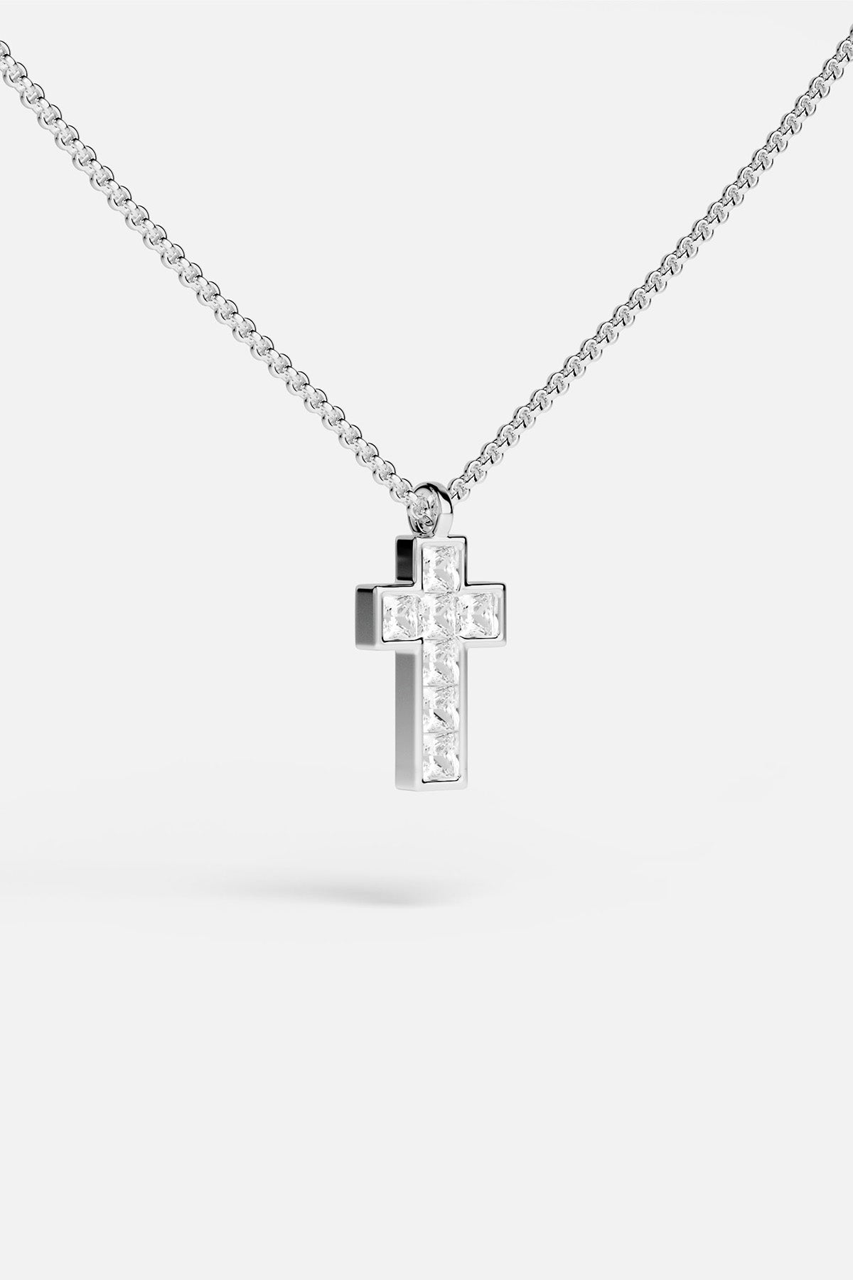 Lumière Pavé Cross Adjustable Necklace - APM Monaco