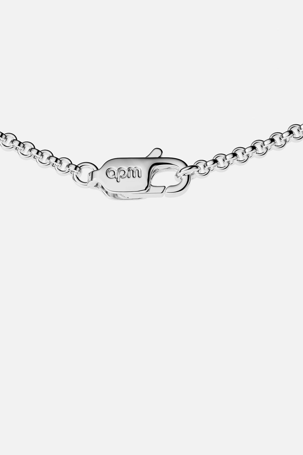 Close-up of APM MONACO labyrinth adjustable choker closing