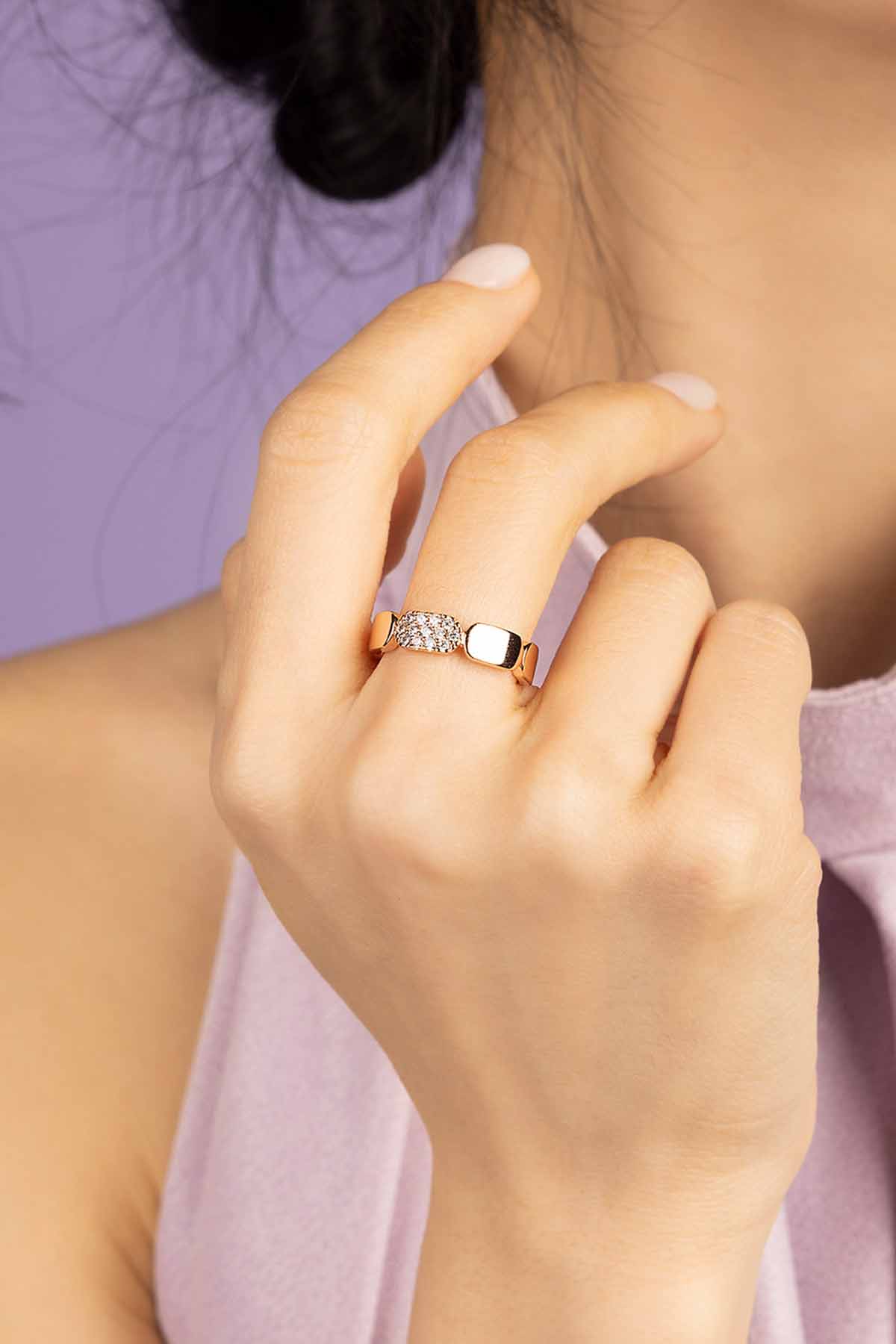 Dainty Gold Ring - APM Monaco